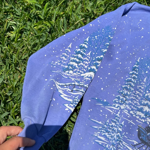 Vintage 90s Lifestyle All Over Print Wrap Around Animal Nature Shirt Size XXL - Picture 6 of 8